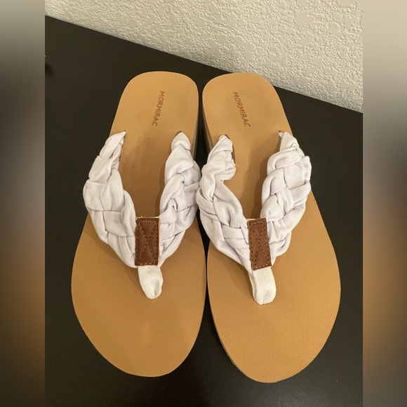 Womens flip flop sandals 8 summer beach boho shoes coquette cottagecore fairy‎ - Picture 2 of 6